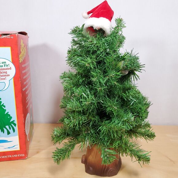 Gemmy DOUGLAS FIR TALKING TREE Animated Singing Christmas Tree Battery Powered - Picture 8 of 10